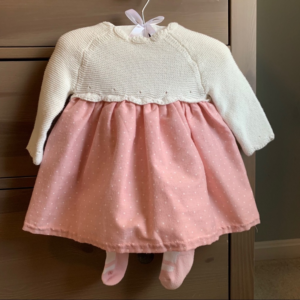 Cotton Knit Baby Girl Dress